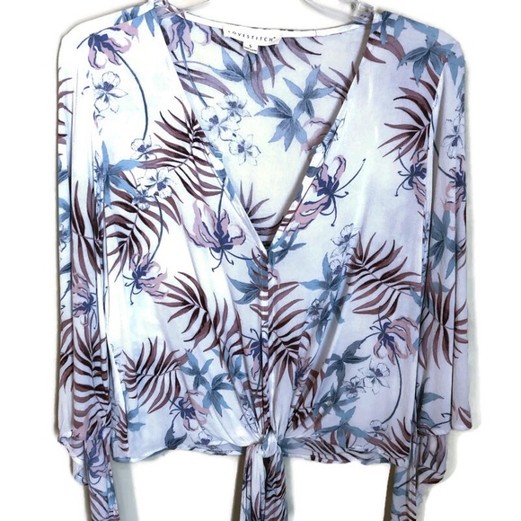 Love Stitch Zandria style front tie top size small - Picture 2 of 8